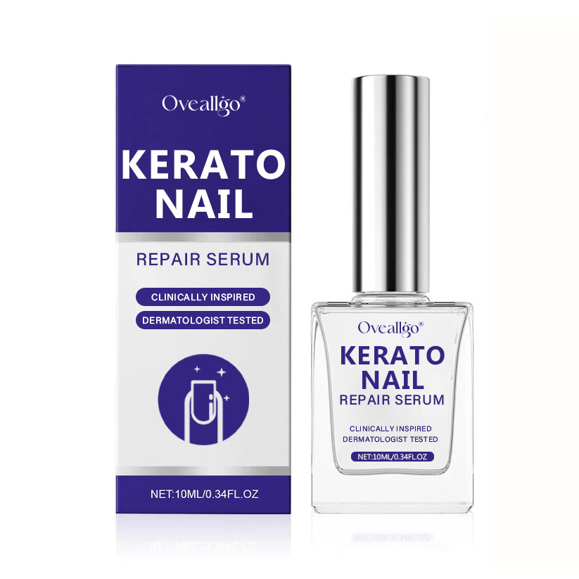 Oveallgo® KeratoNail Repair Serum ( Rebuild Stronger, Healthier Nails from the Root - Clinically inspired serum that restores brittle, peeling, and splitting nails with cutting-edge keratin-repair technology )