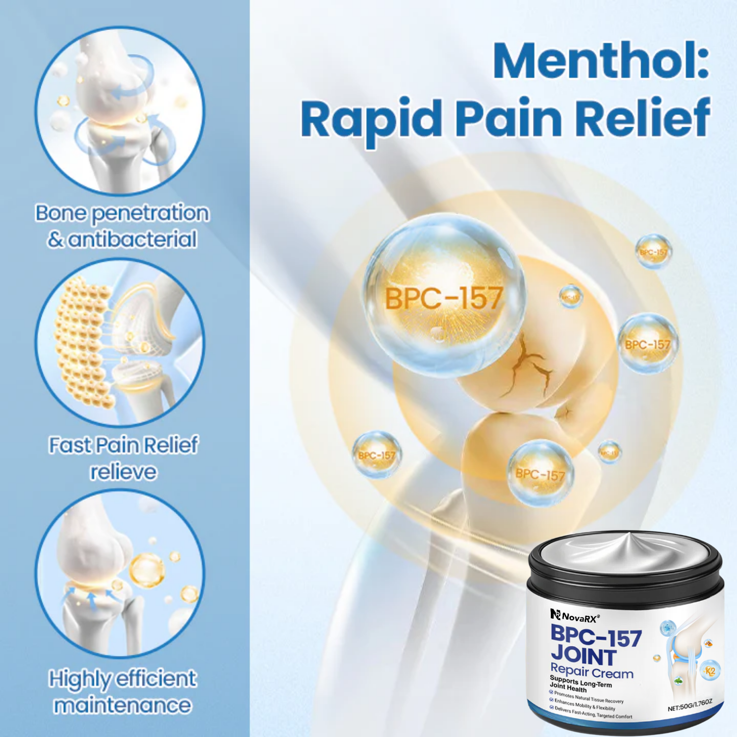 NovaRX® BPC-157 PRO Joint Repair Cream