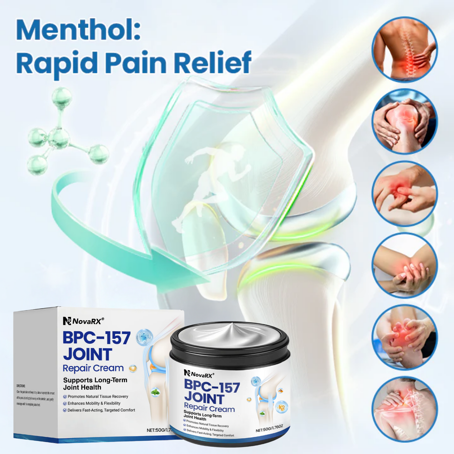NovaRX® BPC-157 PRO Joint Repair Cream