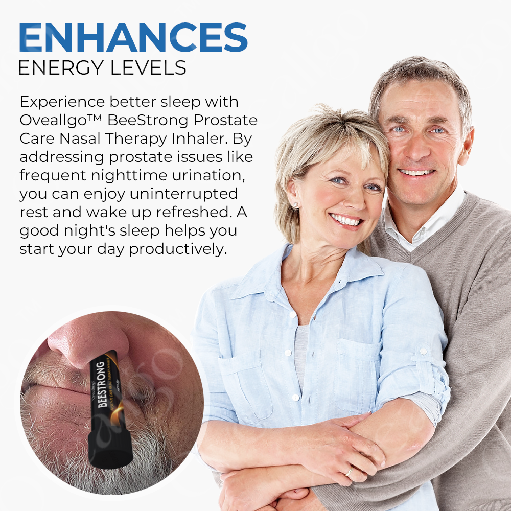 ✅Official Store: Oveallgo™ BeeStrong Prostate Care Nasal Therapy Inhaler👨⚕️USA Urological Association (AUA)Approved (Reducing prostate swelling, pain, discomfort, soreness, and urinary fatigue)