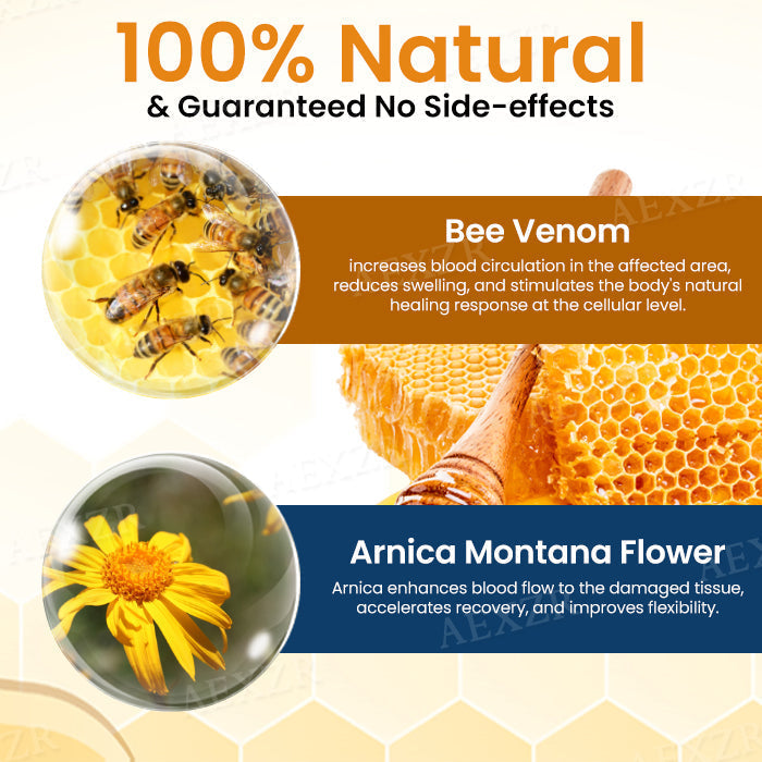NovaRX® NanoDiffusion Active Bee Venom Joint Patch –🐝 🦵Relief for Shoulder, Neck, Back & Knee Pain in 10 Minutes!