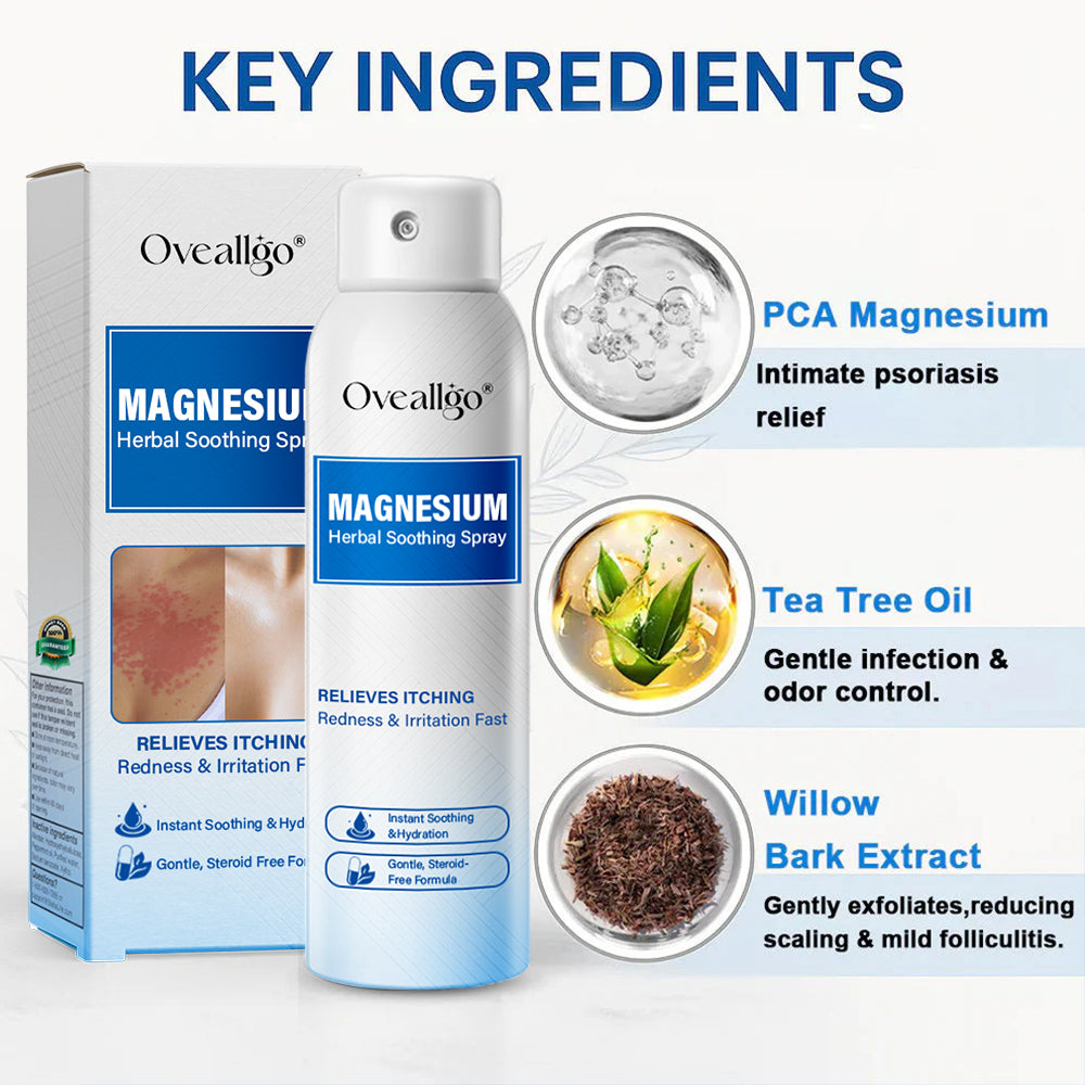 Oveallgo® Magnesium PRO Herbal Psoriasis Spray