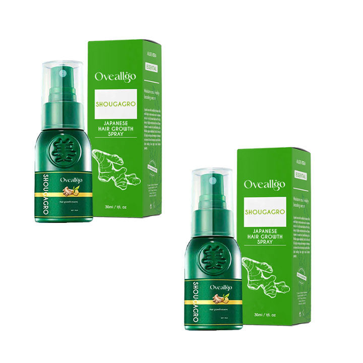 ✅Official Store: Oveallgo™ New ShougaGRO Japanese Hair Growth Spray👨⚕️Endorsed by AHLA (Clinically proven to promote hair regrowth, strengthen follicles, improve scalp health, and combat hair thinning)