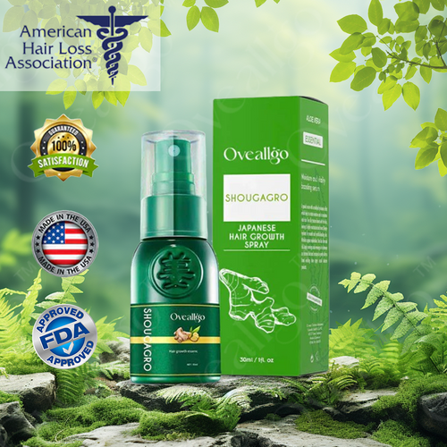 ✅Official Store: Oveallgo™ New ShougaGRO Japanese Hair Growth Spray👨⚕️Endorsed by AHLA (Clinically proven to promote hair regrowth, strengthen follicles, improve scalp health, and combat hair thinning)