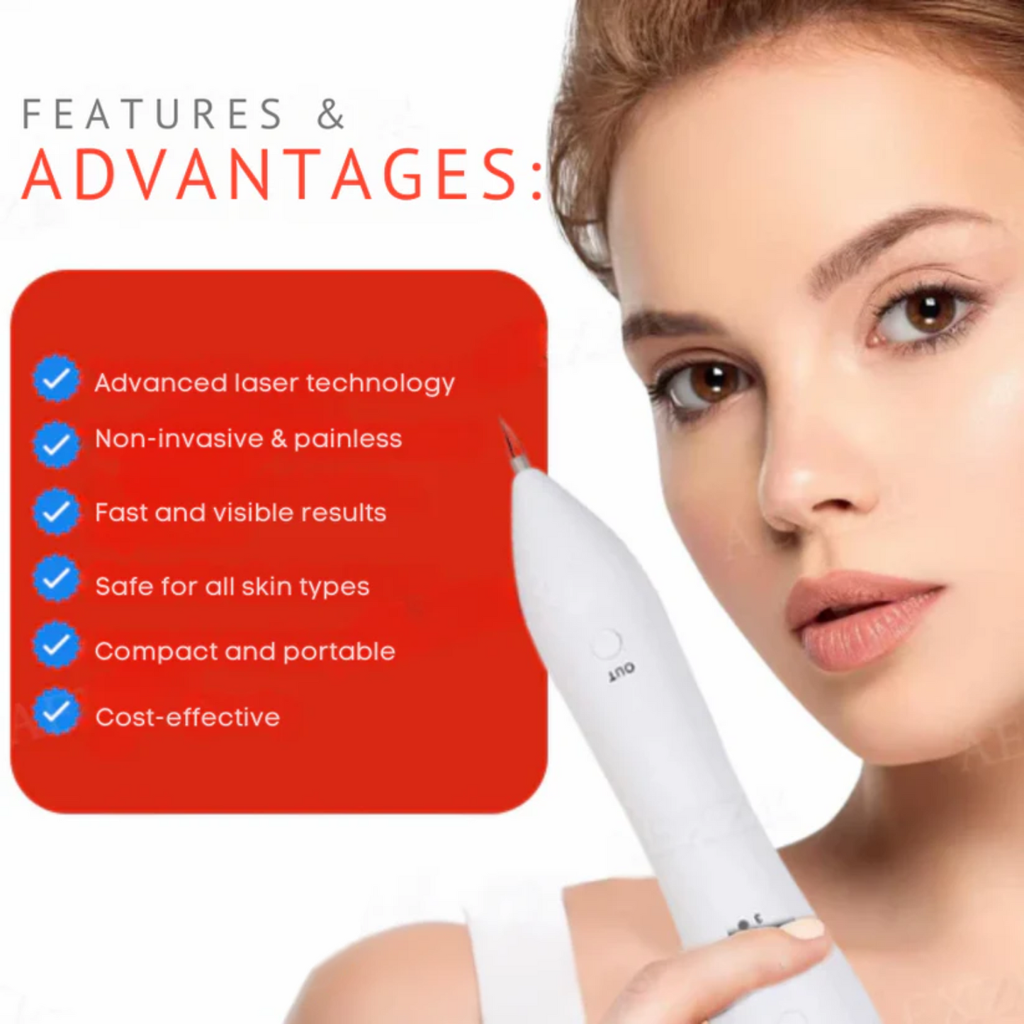 Bikenda® Portable ULTRA Skin Care Laser Pen