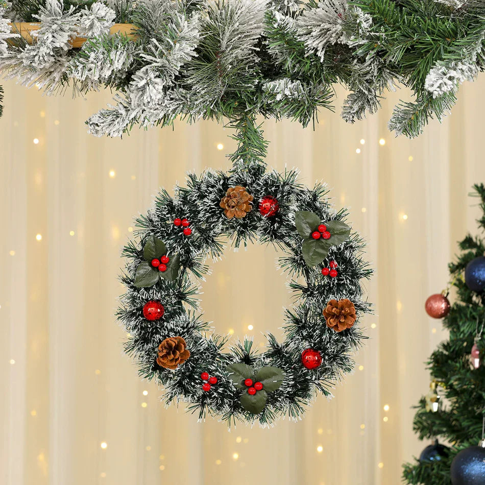 🌲 Oveallgo® Artificial Christmas Wreaths 🇺🇸 UV-Resistant, Premium Quality and Durable